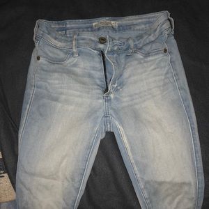 Hollister light wash jeggings size 00s
